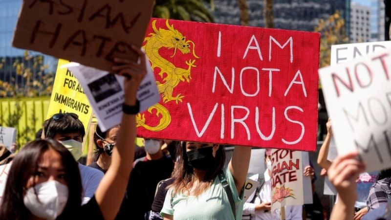 美国亚裔抗议